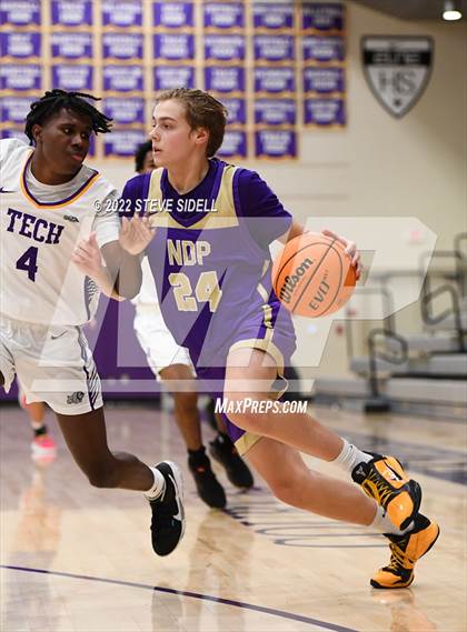 Thumbnail 3 in Notre Dame Prep vs. Oakland Tech (The Holiday Classic 2022) photogallery.