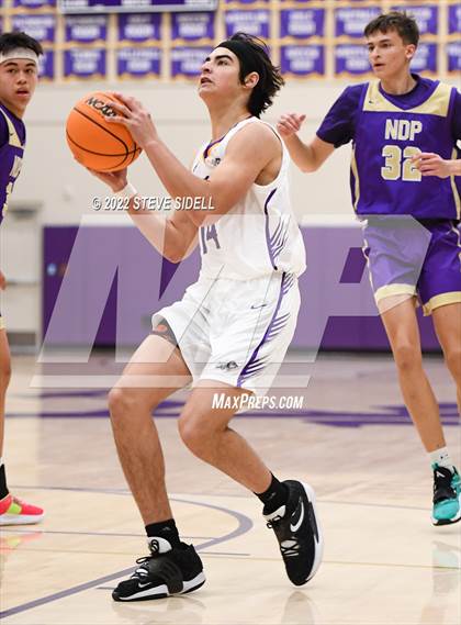 Thumbnail 1 in Notre Dame Prep vs. Oakland Tech (The Holiday Classic 2022) photogallery.