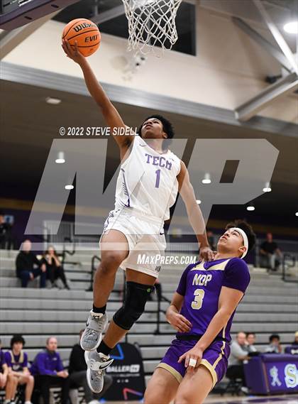 Thumbnail 2 in Notre Dame Prep vs. Oakland Tech (The Holiday Classic 2022) photogallery.