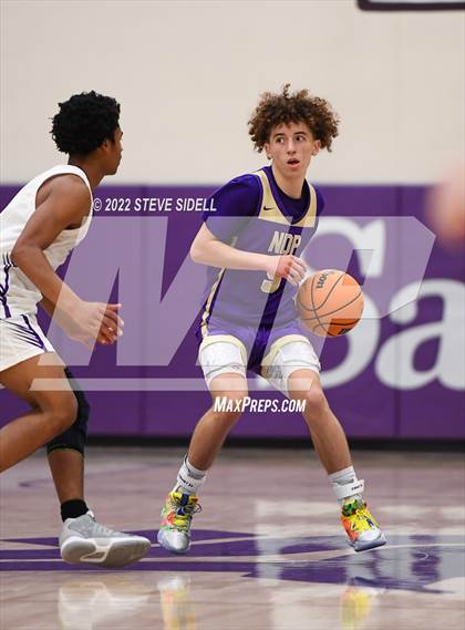 Thumbnail 1 in Notre Dame Prep vs. Oakland Tech (The Holiday Classic 2022) photogallery.