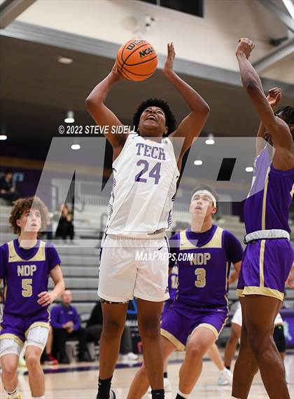Thumbnail 1 in Notre Dame Prep vs. Oakland Tech (The Holiday Classic 2022) photogallery.