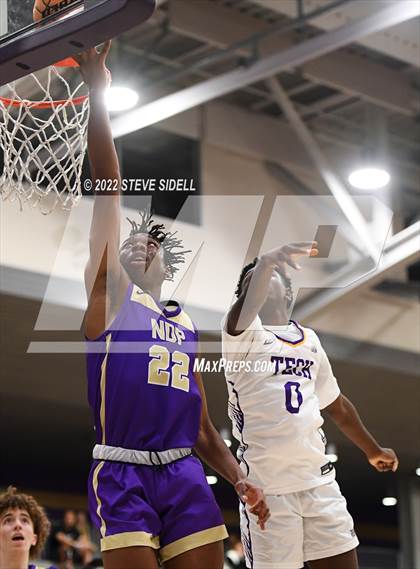 Thumbnail 1 in Notre Dame Prep vs. Oakland Tech (The Holiday Classic 2022) photogallery.