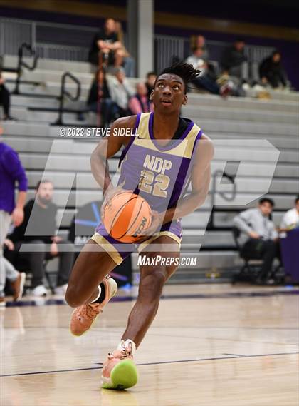 Thumbnail 3 in Notre Dame Prep vs. Oakland Tech (The Holiday Classic 2022) photogallery.