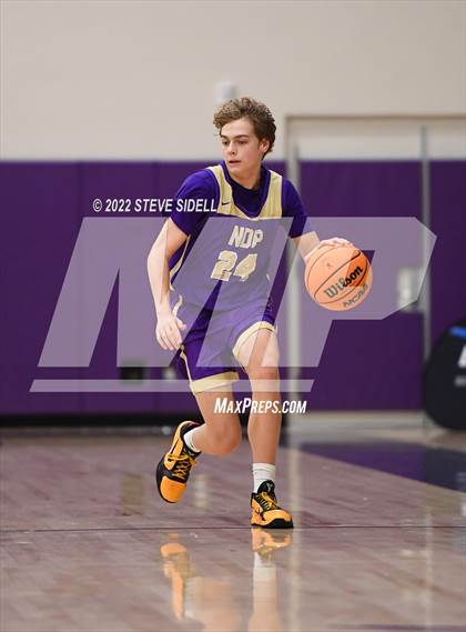 Thumbnail 2 in Notre Dame Prep vs. Oakland Tech (The Holiday Classic 2022) photogallery.