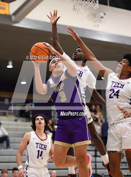 Thumbnail 2 in Notre Dame Prep vs. Oakland Tech (The Holiday Classic 2022) photogallery.