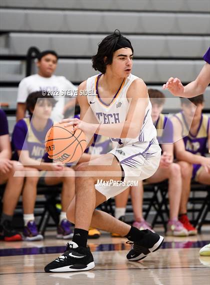 Thumbnail 2 in Notre Dame Prep vs. Oakland Tech (The Holiday Classic 2022) photogallery.