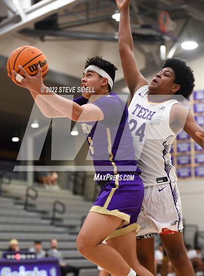 Thumbnail 1 in Notre Dame Prep vs. Oakland Tech (The Holiday Classic 2022) photogallery.