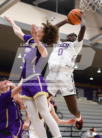 Thumbnail 1 in Notre Dame Prep vs. Oakland Tech (The Holiday Classic 2022) photogallery.
