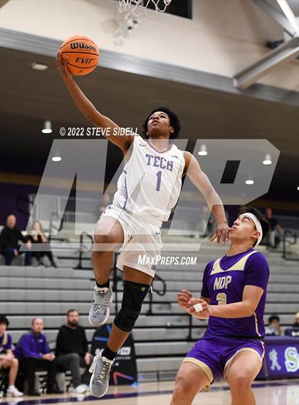 Thumbnail 3 in Notre Dame Prep vs. Oakland Tech (The Holiday Classic 2022) photogallery.
