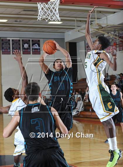 Thumbnail 2 in Cajon vs Renaissance Academy (Rose City Roundball Classic) photogallery.