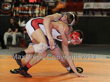 Thumbnail 3 in KSHSAA 4A State Wrestling Championships (1st Round) photogallery.
