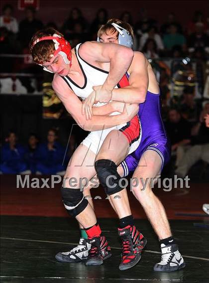 Thumbnail 2 in KSHSAA 4A State Wrestling Championships (1st Round) photogallery.