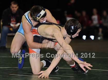Thumbnail 2 in KSHSAA 4A State Wrestling Championships (1st Round) photogallery.