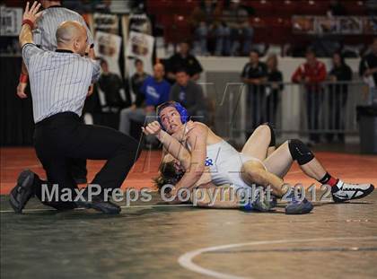 Thumbnail 2 in KSHSAA 4A State Wrestling Championships (1st Round) photogallery.