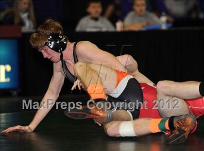 Thumbnail 2 in KSHSAA 4A State Wrestling Championships (1st Round) photogallery.