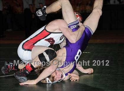 Thumbnail 3 in KSHSAA 4A State Wrestling Championships (1st Round) photogallery.