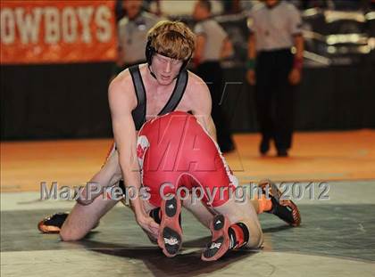 Thumbnail 1 in KSHSAA 4A State Wrestling Championships (1st Round) photogallery.