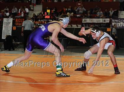 Thumbnail 2 in KSHSAA 4A State Wrestling Championships (1st Round) photogallery.
