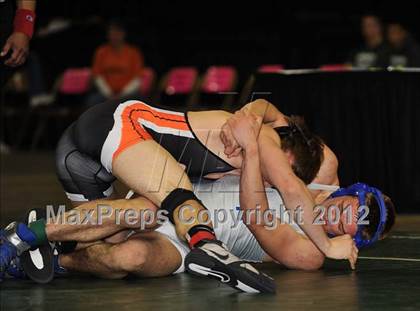 Thumbnail 3 in KSHSAA 4A State Wrestling Championships (1st Round) photogallery.