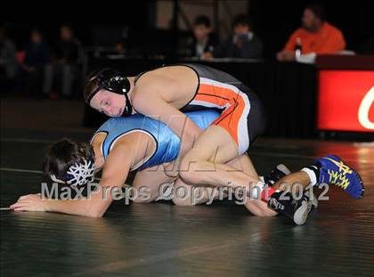 Thumbnail 1 in KSHSAA 4A State Wrestling Championships (1st Round) photogallery.