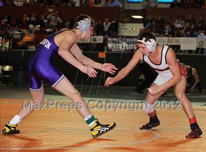 Thumbnail 1 in KSHSAA 4A State Wrestling Championships (1st Round) photogallery.