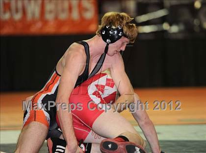 Thumbnail 2 in KSHSAA 4A State Wrestling Championships (1st Round) photogallery.