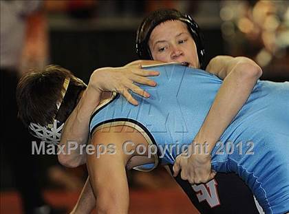 Thumbnail 3 in KSHSAA 4A State Wrestling Championships (1st Round) photogallery.