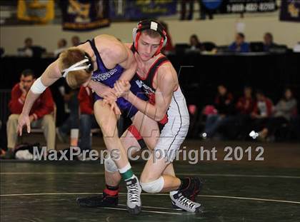 Thumbnail 1 in KSHSAA 4A State Wrestling Championships (1st Round) photogallery.
