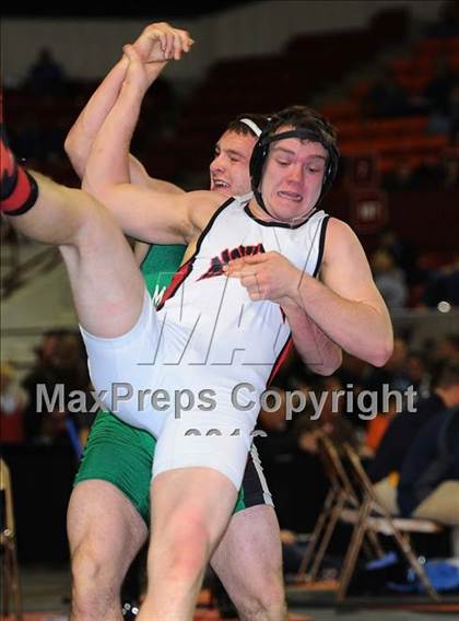 Thumbnail 2 in KSHSAA 4A State Wrestling Championships (1st Round) photogallery.