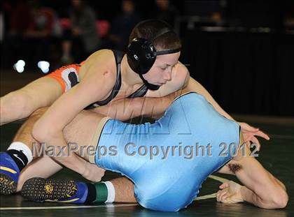 Thumbnail 3 in KSHSAA 4A State Wrestling Championships (1st Round) photogallery.