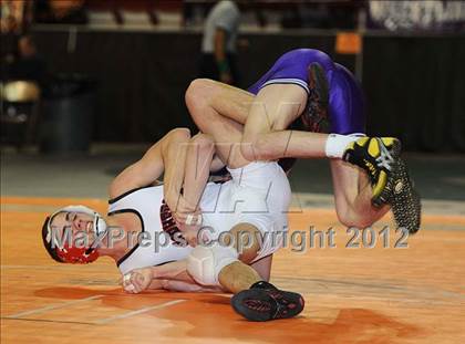Thumbnail 1 in KSHSAA 4A State Wrestling Championships (1st Round) photogallery.