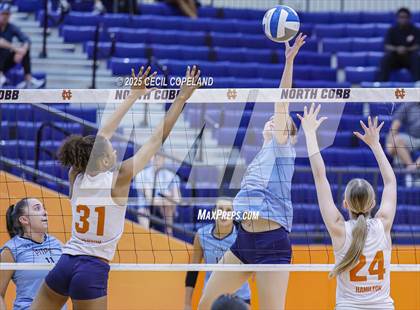 Thumbnail 3 in Pope vs. North Cobb (Cobb County Tournament) photogallery.