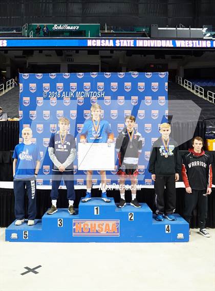 Thumbnail 1 in NCHSAA Wrestling Championships (Parade and Awards) photogallery.