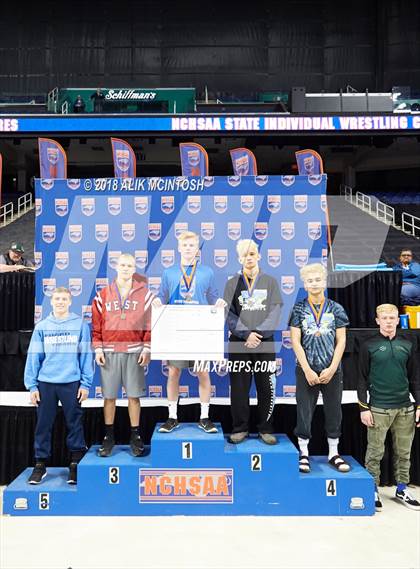 Thumbnail 1 in NCHSAA Wrestling Championships (Parade and Awards) photogallery.
