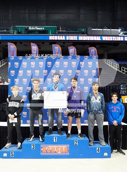 Thumbnail 1 in NCHSAA Wrestling Championships (Parade and Awards) photogallery.
