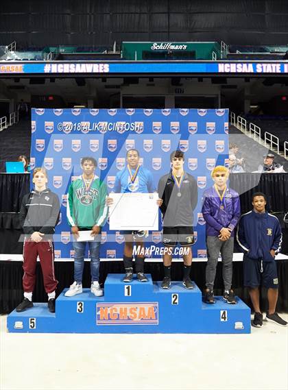Thumbnail 3 in NCHSAA Wrestling Championships (Parade and Awards) photogallery.