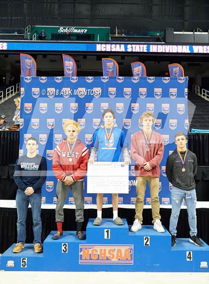 Thumbnail 1 in NCHSAA Wrestling Championships (Parade and Awards) photogallery.