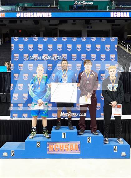 Thumbnail 1 in NCHSAA Wrestling Championships (Parade and Awards) photogallery.