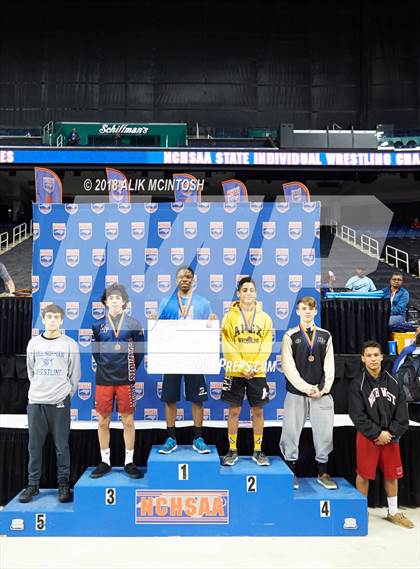 Thumbnail 1 in NCHSAA Wrestling Championships (Parade and Awards) photogallery.