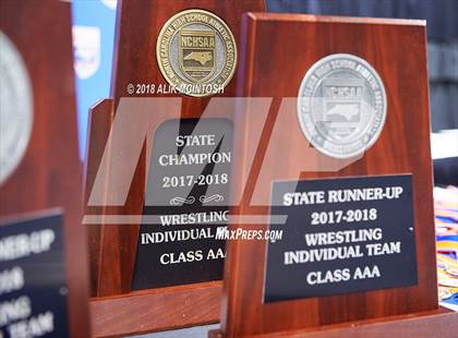Thumbnail 1 in NCHSAA Wrestling Championships (Parade and Awards) photogallery.