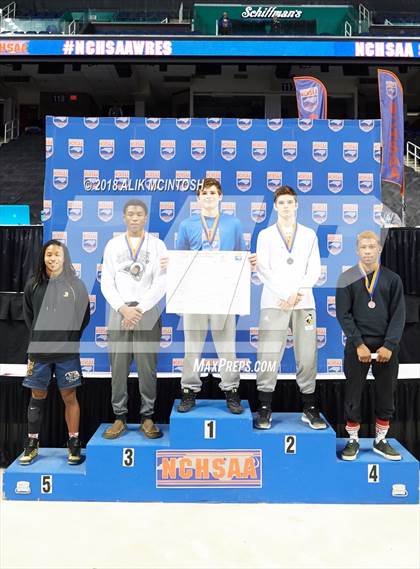 Thumbnail 1 in NCHSAA Wrestling Championships (Parade and Awards) photogallery.