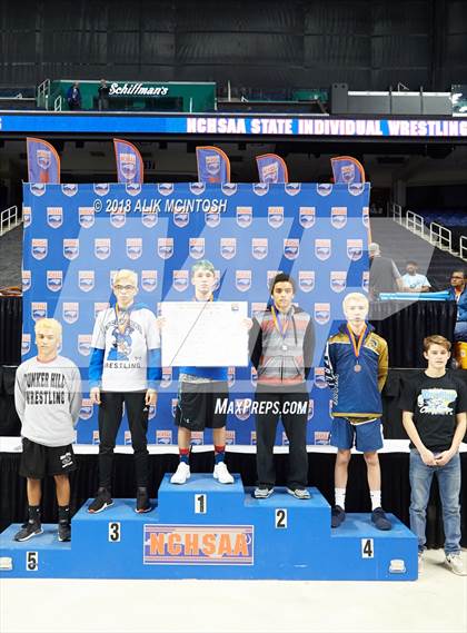 Thumbnail 1 in NCHSAA Wrestling Championships (Parade and Awards) photogallery.