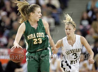 Thumbnail 1 in Mira Costa vs. Archbishop Mitty (CIF State D2 Final) photogallery.