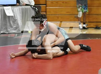 Thumbnail 2 in Bonita vs Patriot, Canyon Springs vs Glendora (CIF Southern Section Wrestling Championships) photogallery.