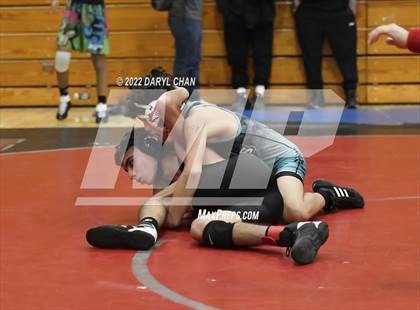 Thumbnail 1 in Bonita vs Patriot, Canyon Springs vs Glendora (CIF Southern Section Wrestling Championships) photogallery.