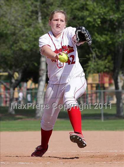 Thumbnail 1 in Village Christian vs. Burroughs (Simi Tournament) photogallery.