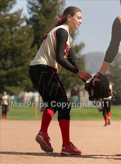 Thumbnail 2 in Village Christian vs. Burroughs (Simi Tournament) photogallery.