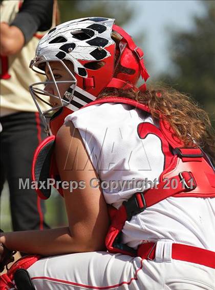 Thumbnail 2 in Village Christian vs. Burroughs (Simi Tournament) photogallery.