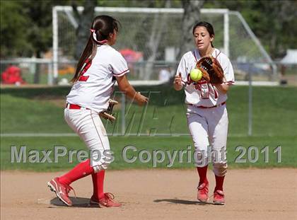Thumbnail 3 in Village Christian vs. Burroughs (Simi Tournament) photogallery.