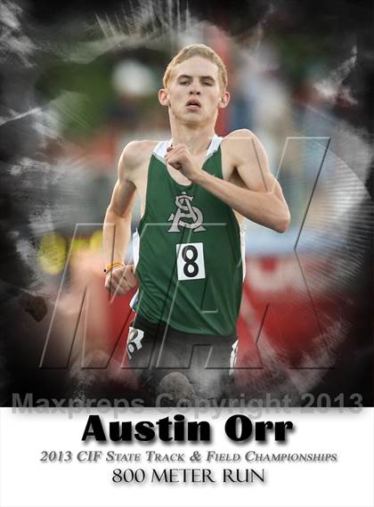 Thumbnail 1 in CIF State Track & Field Championships (Boys 800m) photogallery.
